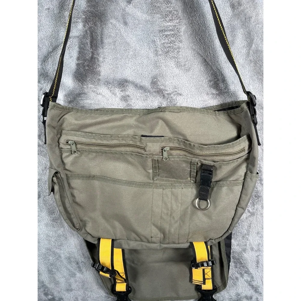 Gap Messenger Bag Vintage Crossbody School Y2K Biker Green Travel Nylon Gem